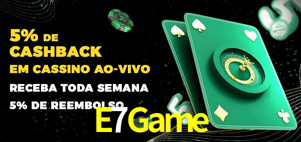 Promoções do cassino ao Vivo E7Game